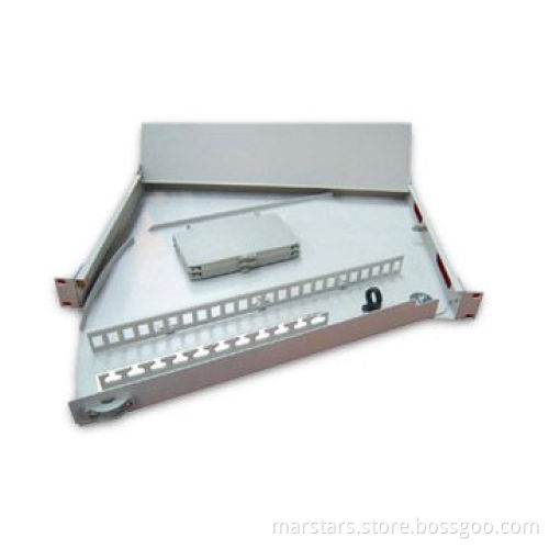 19-inch 12/24 Cores Fiber Optic Distribution Frame with Slide Track Function and FC/ST/SC Adapters